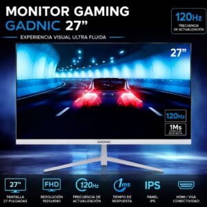 MONITOR GADNIC 27” – 120Hz 🖥️